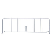 Quantum DIV21GY Wire Shelf Divider 21"D X 8"H Gray Epoxy Antimicrobial Finish