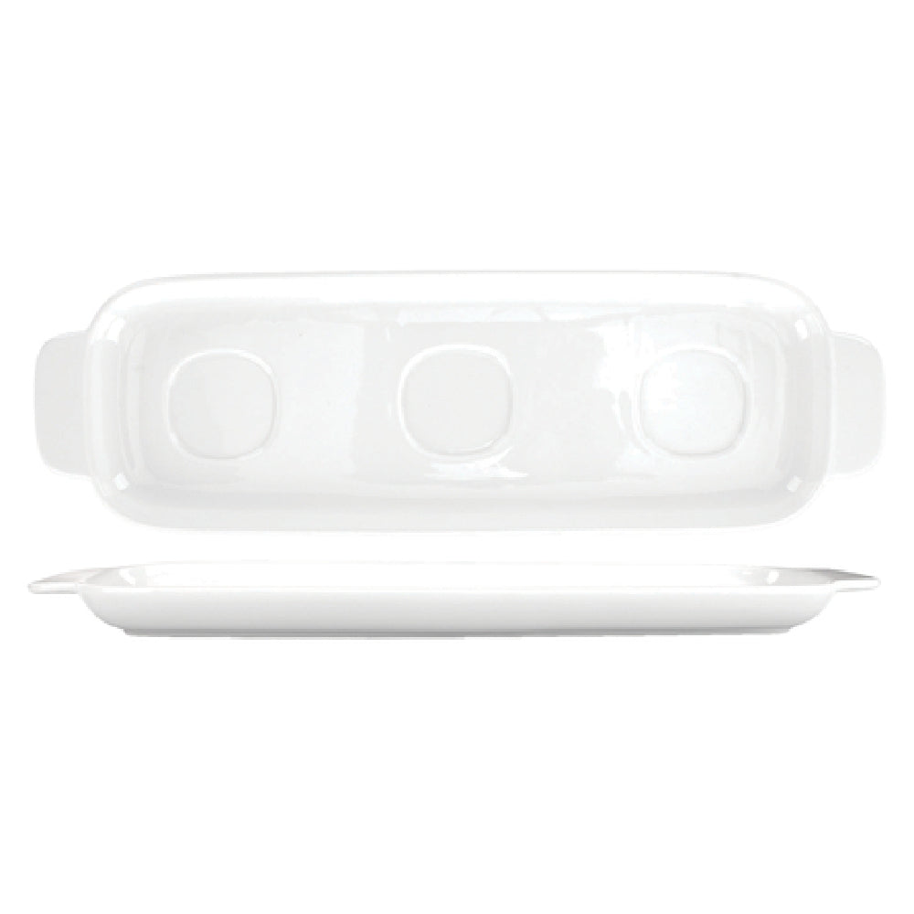International Tableware FA-601 Sampler Platter 15-5/8" X 4-3/4" Rectangular