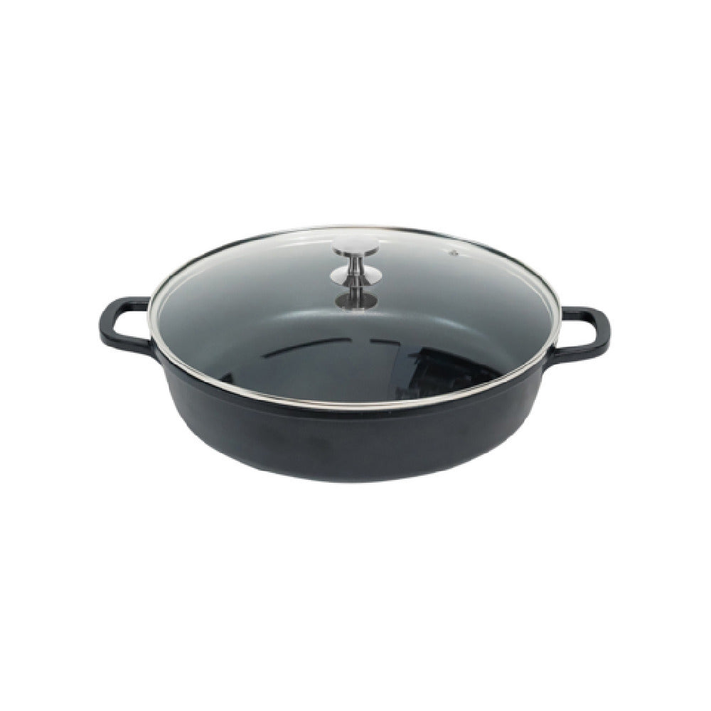 Steelite AP320011 Casserole Dish With SS Knob Glass Lid 6.0 Qt 16.5" X 13.25" X 6"