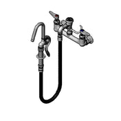 T&S Brass B-0610-36H Pot & Kettle Filler Faucet Wall Mount Mixing Faucet With 8" Adjustable Centers