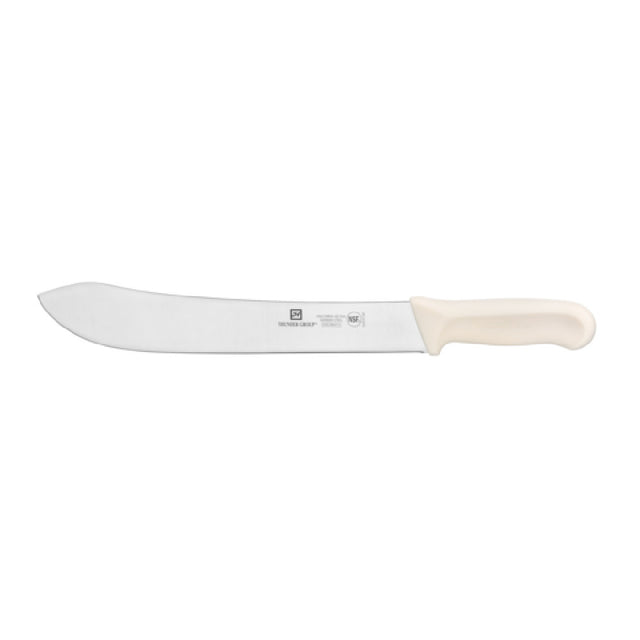 Thunder Group SLKF417WT Butcher Knife 12" Blade White Polypropylene Handles