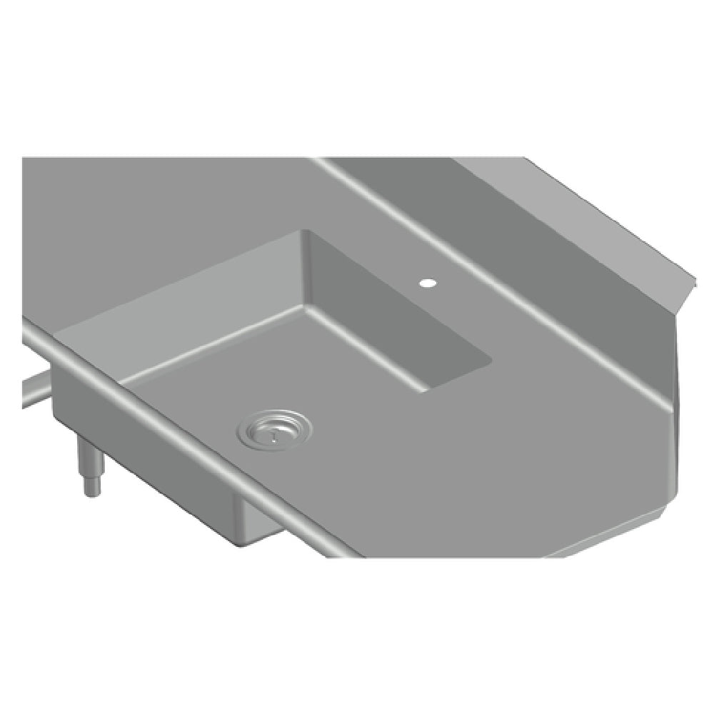 SPG DTO-5 - Universal Stainless Pre-rinse Sink Bowl, 20" X 20" X 6" (offered In 14 Or 16 Gauge, Please Specify When Ordering)