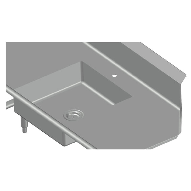 SPG DTO-5 - Universal Stainless Pre-rinse Sink Bowl, 20" X 20" X 6" (offered In 14 Or 16 Gauge, Please Specify When Ordering)