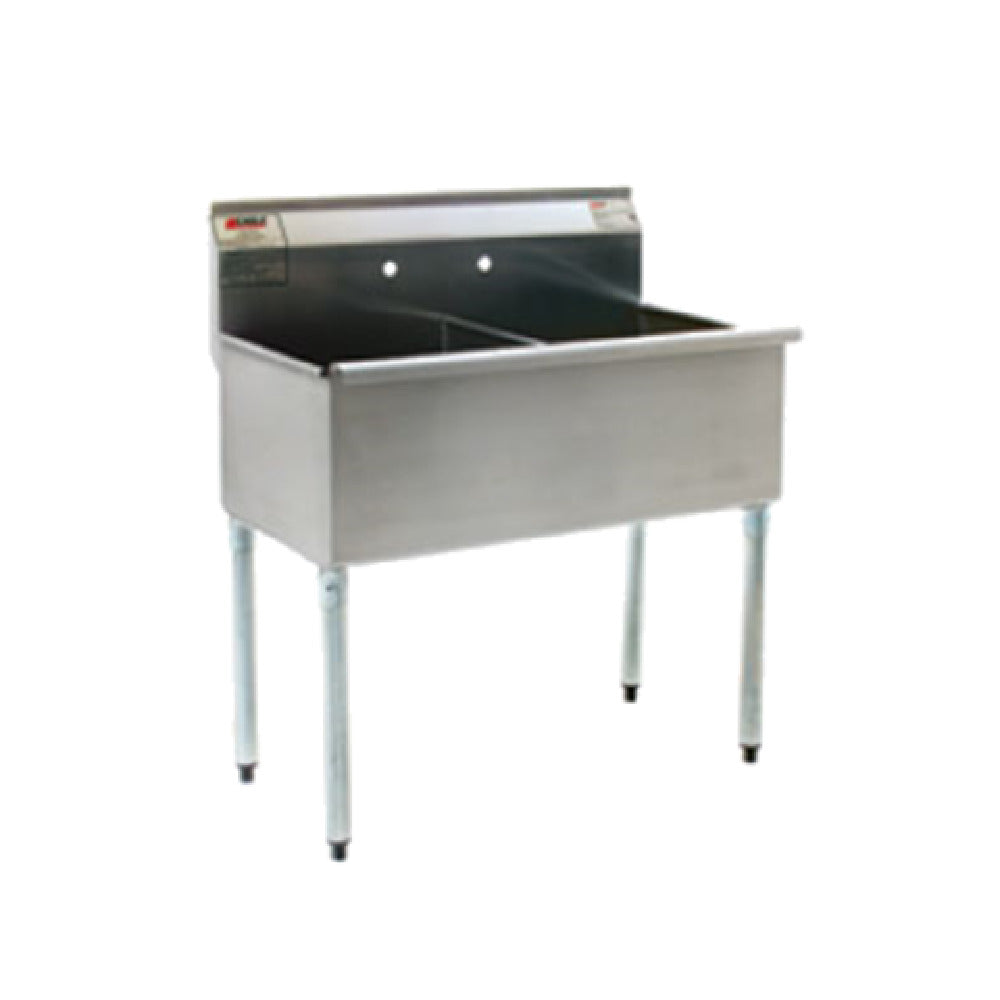 Eagle 1836-2-16/4-3VP Utility Sink Two Compartment 37-3/8"W X 22"D