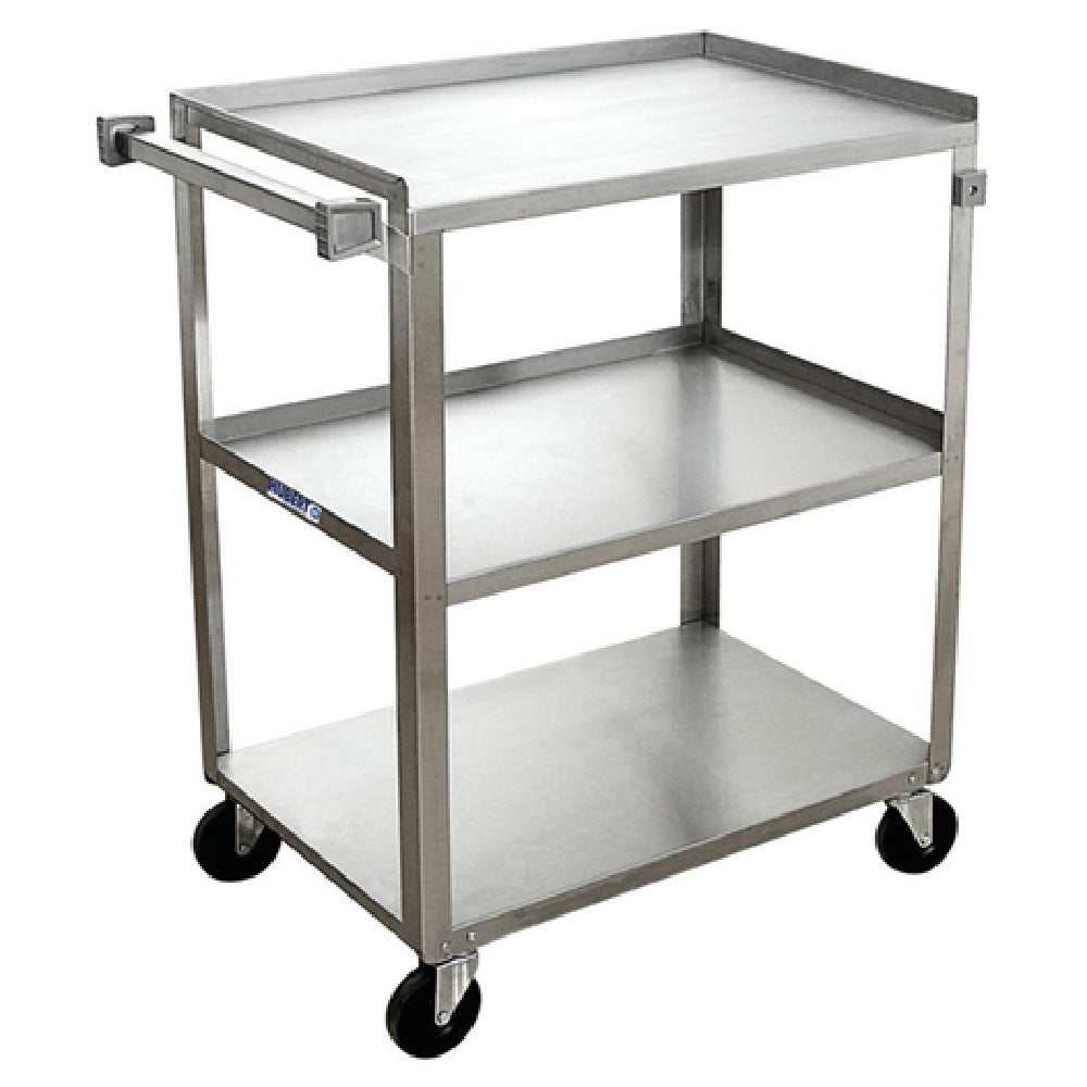 Hubert 76725 - Utility Cart, 3-shelf, 27-1/2" X 16-3/4" X 32"H