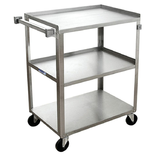 Hubert 76725 - Utility Cart, 3-shelf, 27-1/2" X 16-3/4" X 32"H