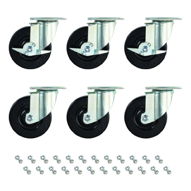 Hubert 29Y-139 - Kratos Ranges Caster Set (6)