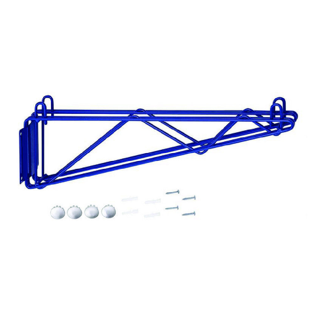 Hubert 30V-990 - CenPro Double Wall Mounting Bracket For Blue Epoxy Wire Shelving