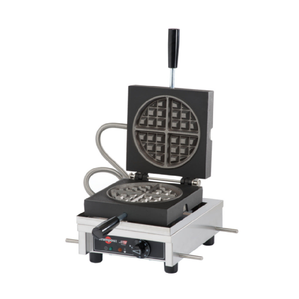 Eurodib WECCCCAS Krampouz Waffle Maker 4x8 Round 90° Opening