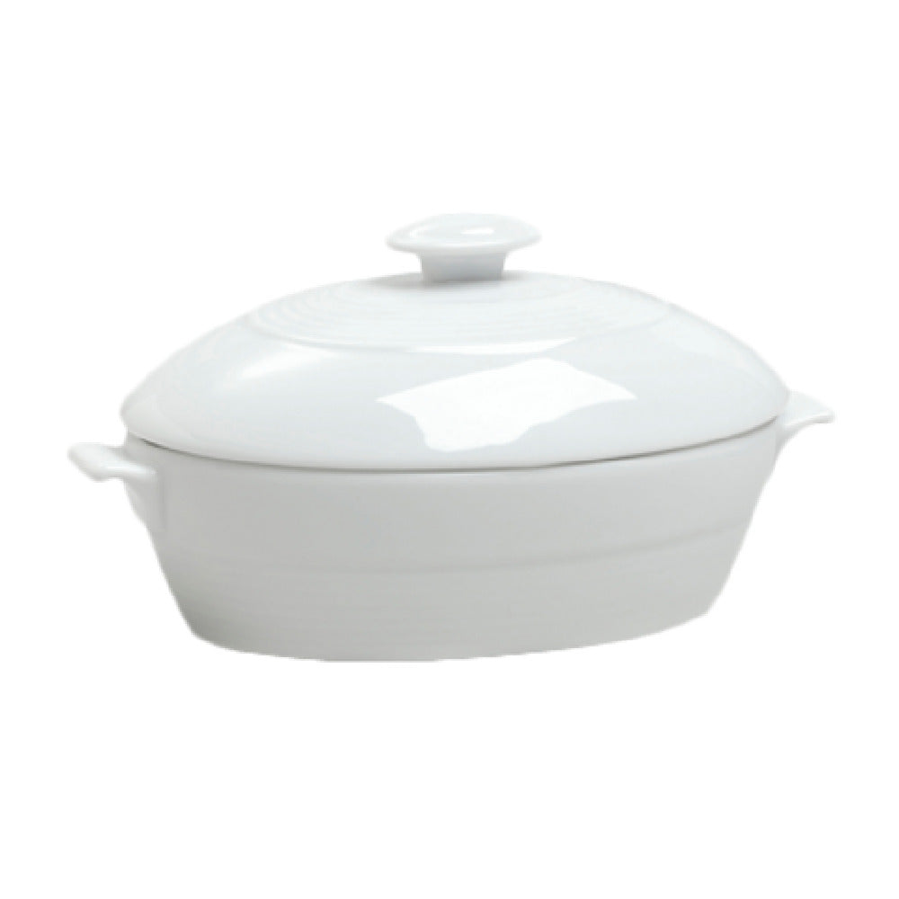 Steelite 6300P136 Oval Bowl Lid Aura Aura Gourmet