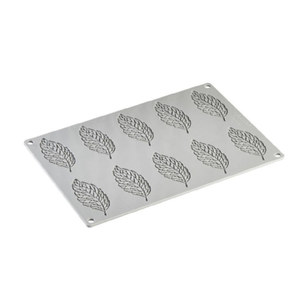 JB Prince MA368 Plume Silicone Mold 3.31"W X 1.50"D X 0.08"H (10) Forms
