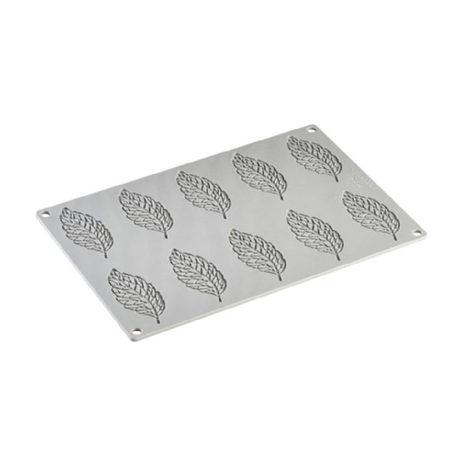 JB Prince MA368 Plume Silicone Mold 3.31"W X 1.50"D X 0.08"H (10) Forms
