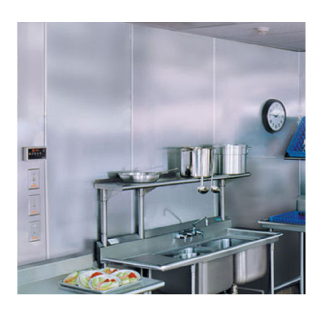 Advance Tabco WF20-X Wall Flashing 20 Gauge 304 Stainless Steel #3 Brushed Finish (PRICED PER SQUARE FOOT)