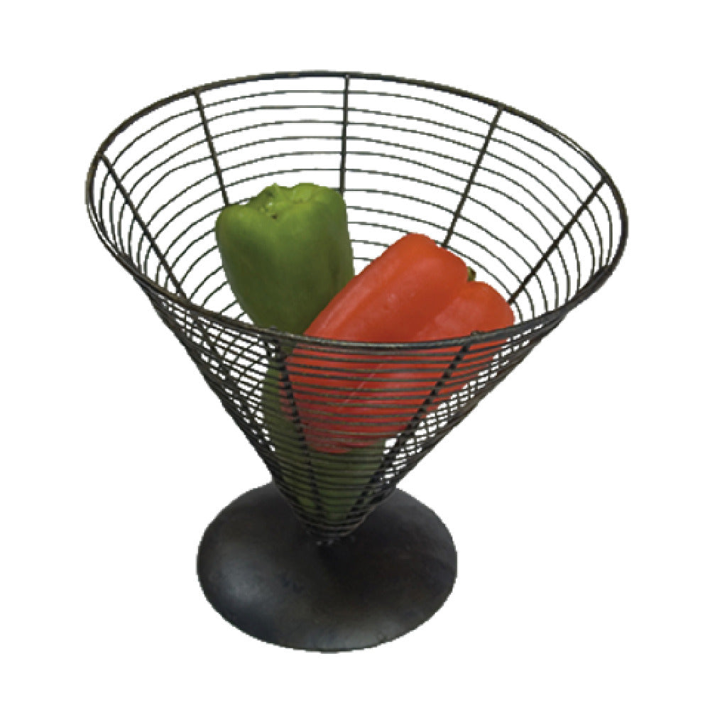 GET Enterprises WB-705 Clipper Mill Display Basket 9-1/2" Dia. X 9-1/4"H Cone
