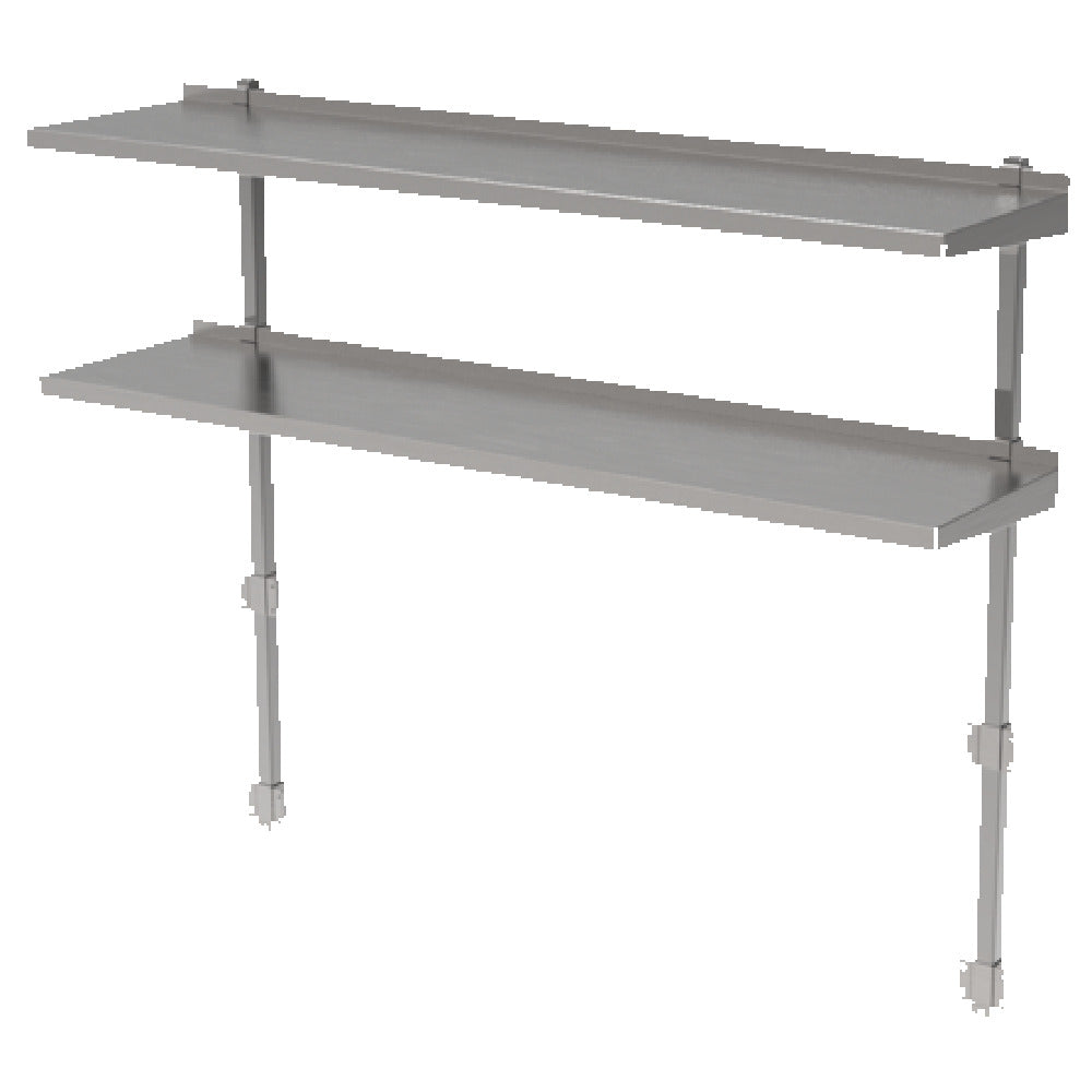 GSW USA DS-B1472 Double Overshelf Adjustable 72"L X 15-1/4"W X 48"H O.A.