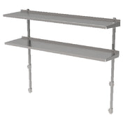 GSW USA DS-B1448 Double Overshelf Adjustable 48"L X 15-1/4"W X 48"H O.A.