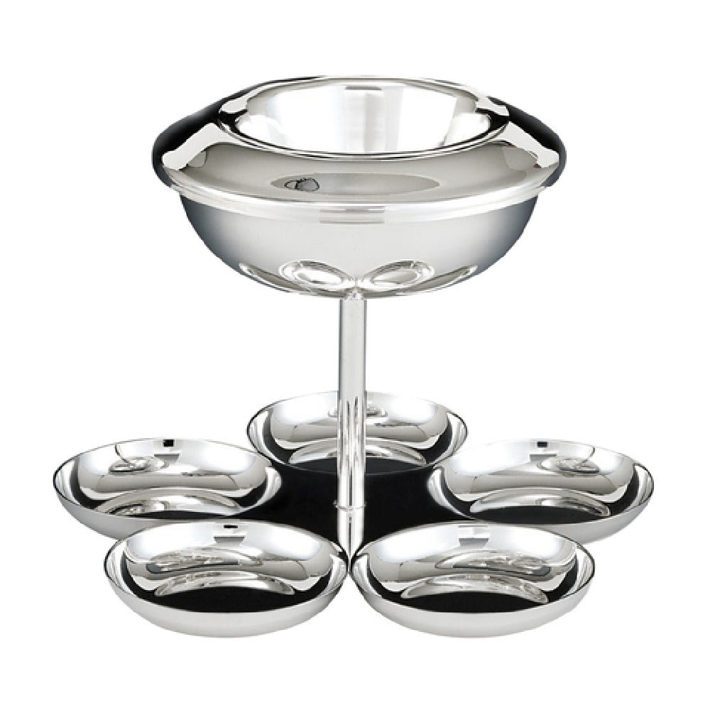 Steelite DW04955SS Cavier Set With 5 Bowls With Top Ring 8.0"W X 6.0"D Stainless Steel