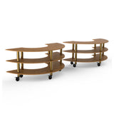 Steelite MGCMSA04BBXW - W Station, 163.0" X 41.0" X 35.0", Modular