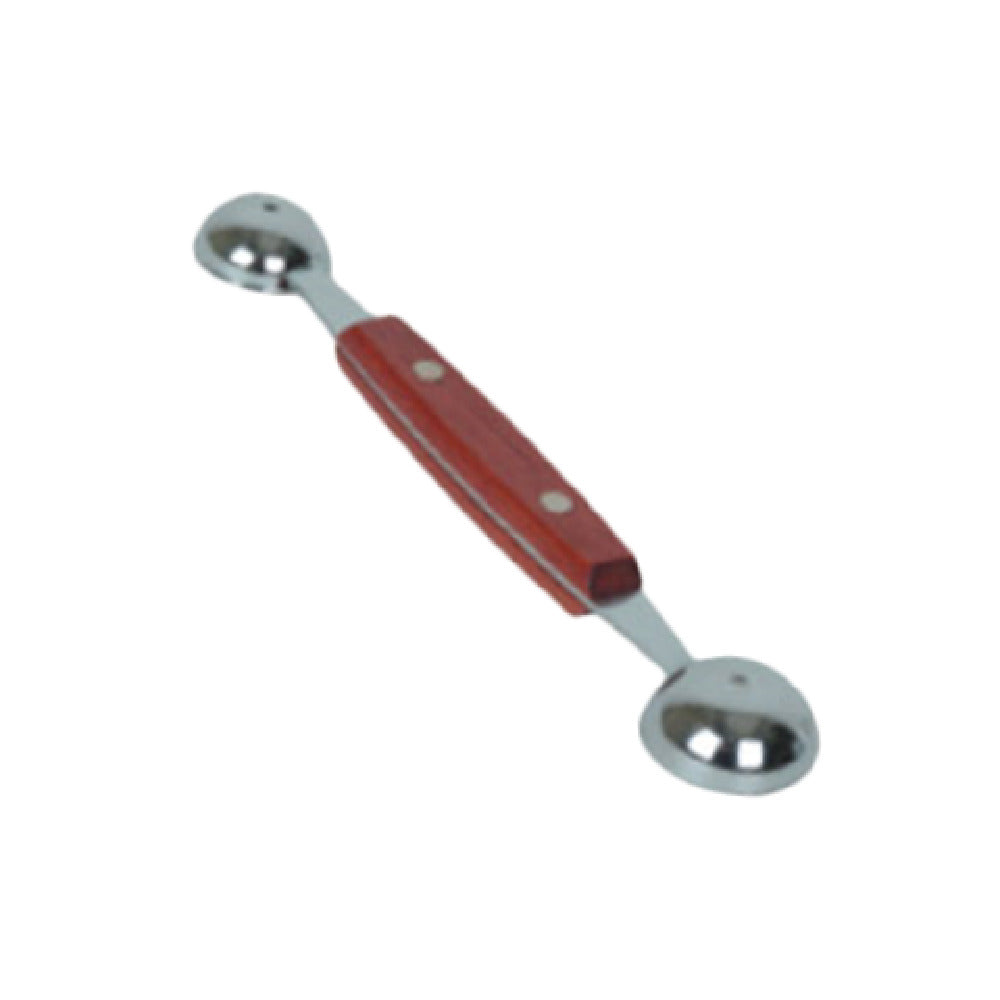 Thunder Group SLMLB002 Melon Baller Dual Round Heads Riveted Wooden Handle