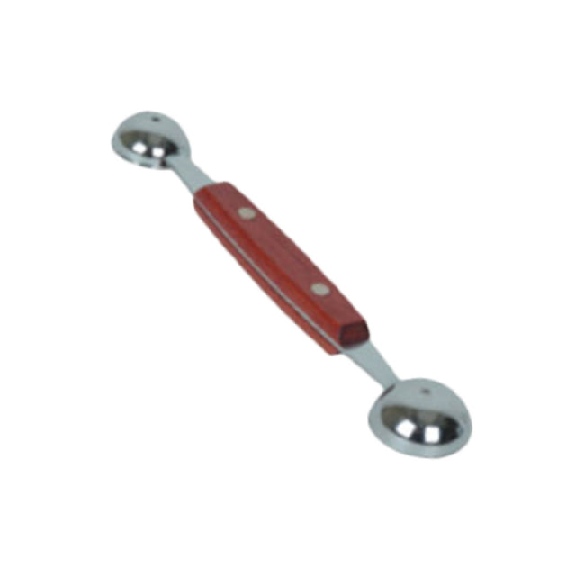 Thunder Group SLMLB002 Melon Baller Dual Round Heads Riveted Wooden Handle