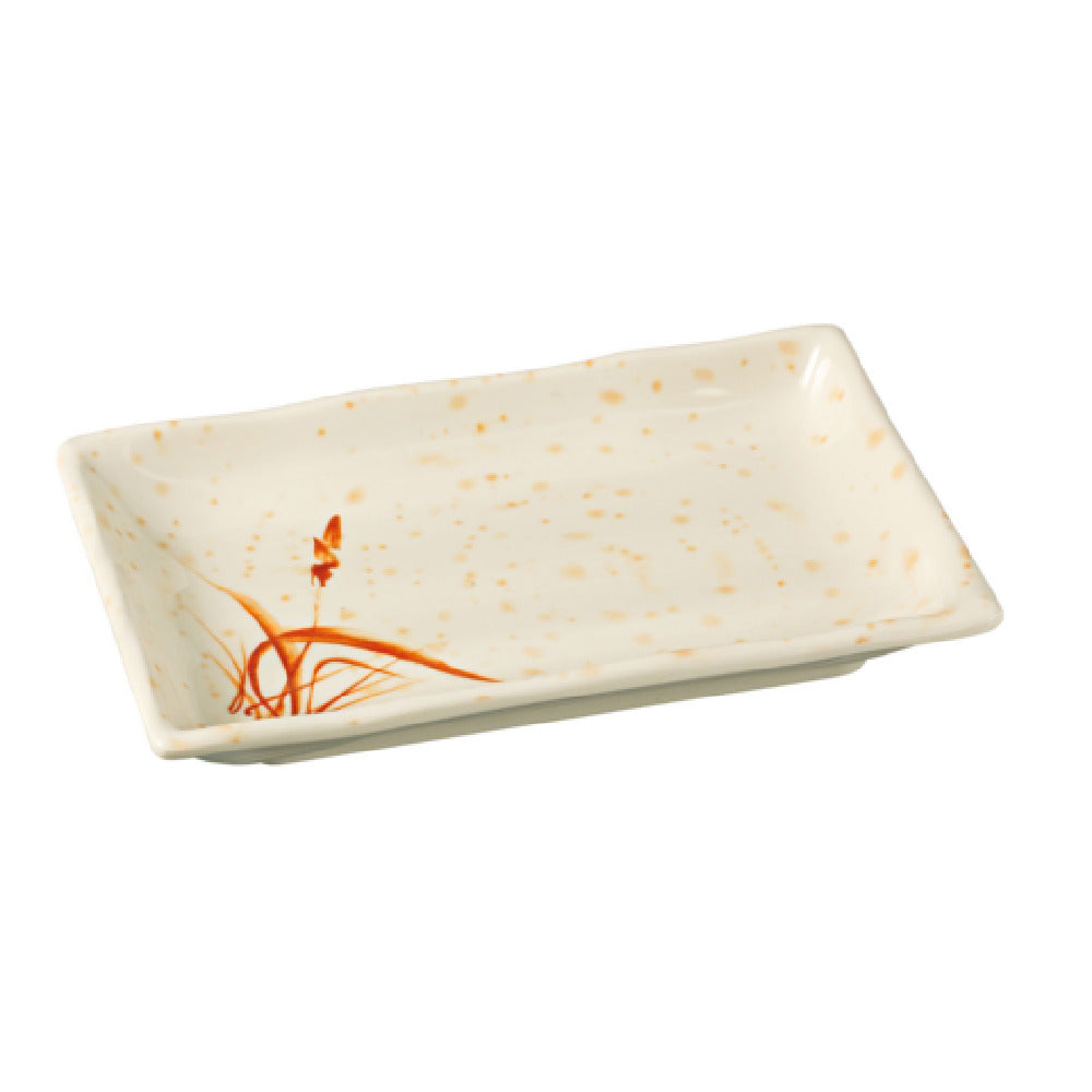 Yanco OR-2408 Orchis Sauce Plate 9 Oz. 8"L X 5-1/2"W