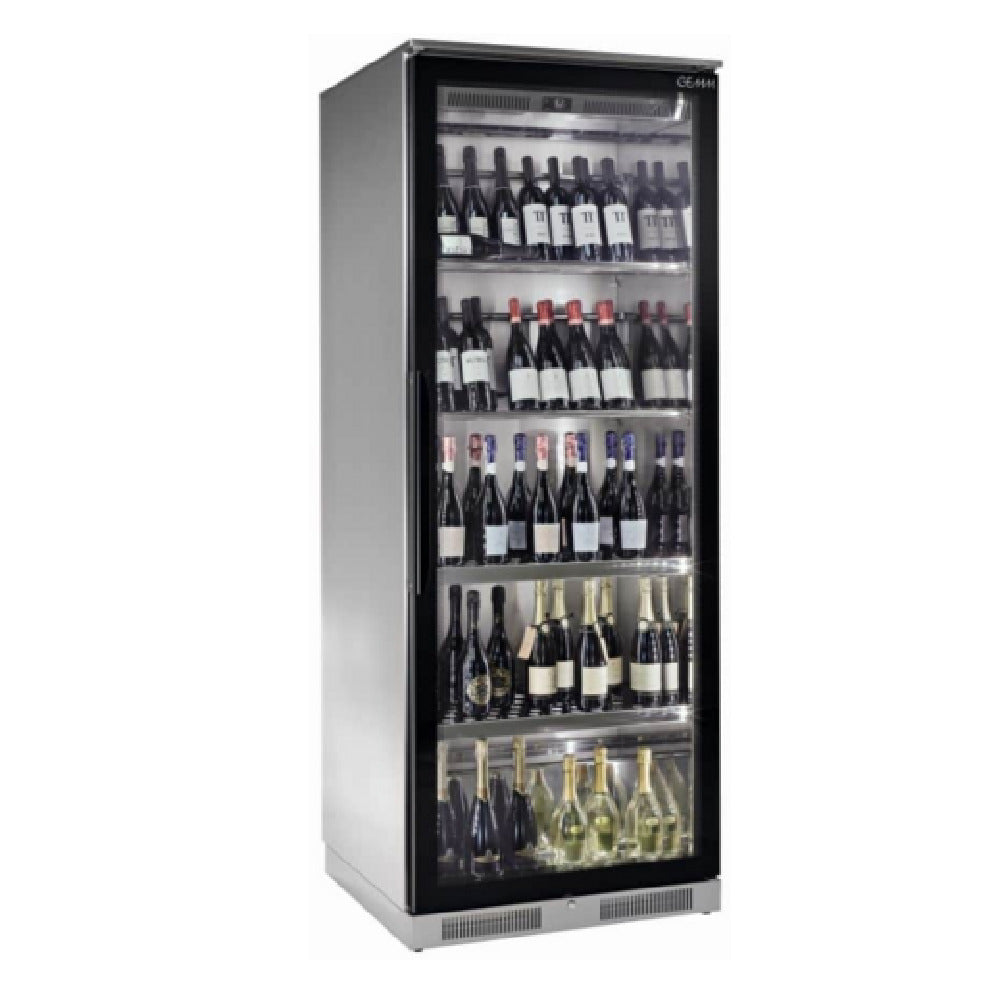 Eurodib WD5121 Wine Showcase 31.9" W X 19.6" D X 82.4" H Stainless Steel Construction