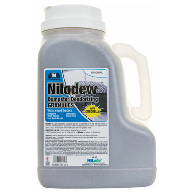 JMC Janitorial HOSPECO-8ND - Nilodew Dumpster Deodorizer With Citronella, Clay Granules