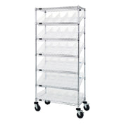 Quantum MWRS-7-104CL Bin Systems Unit Mobile 36"W X 18"D X 80"H
