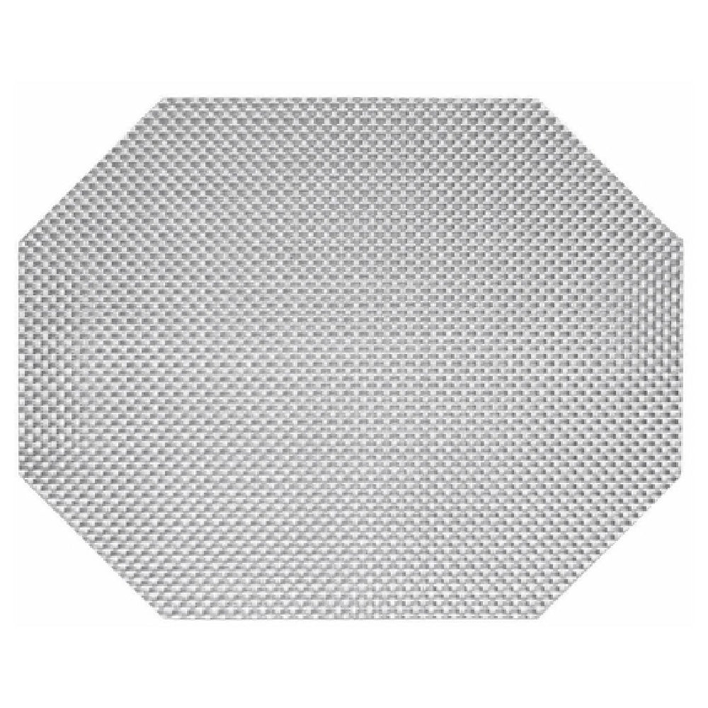 FOH XPM076SIV83 Metroweave® Placemat 11" X 14" Rectangle With Mitered Corners