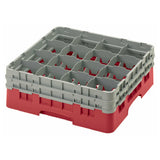 Cambro 16S534163 Camrack® Glass Rack With (2) Soft Gray Extenders Full Size