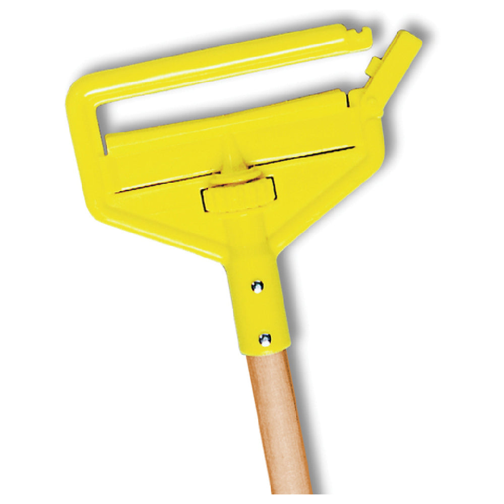 Rubbermaid FGH116000000 Invader® Wet Mop Handle 60"L Wood With Yellow Plastic Head