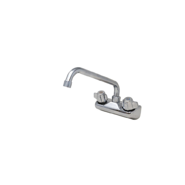 Omcan 47821 (47821) Bar Sink Faucet Wall Mount 10″ Swing Spout & 4″ Centers