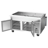 Beverage Air SPE60HC-32M-PT - Dual Side Mega Top Refrigerated Counter, Two-section
