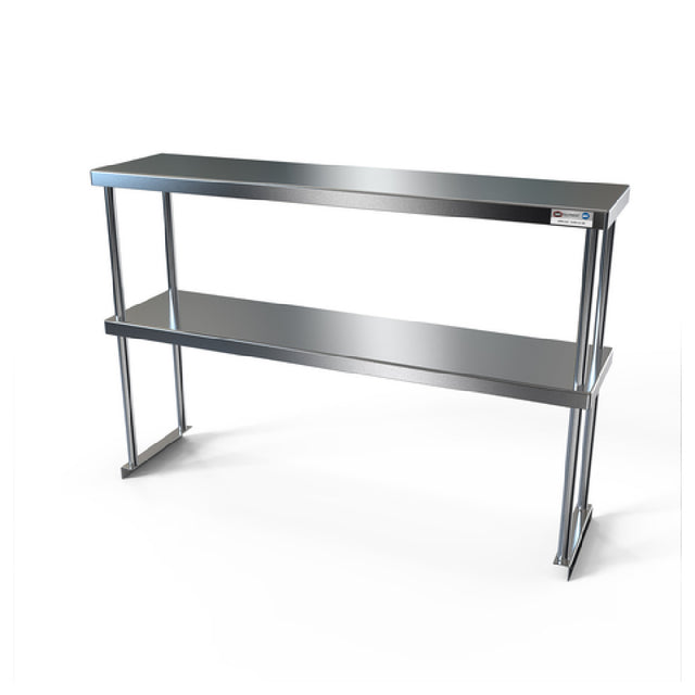 NBR Equipment TMS-1272D Overshelf Double 72"W X 12"D X 31-1/4"H Above Table Surface