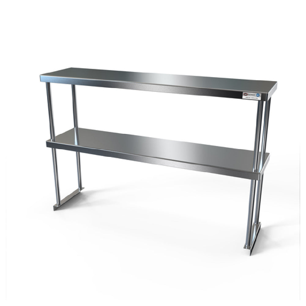 NBR Equipment TMS-1860D Overshelf Double 60"W X 18"D X 31-1/4"H Above Table Surface