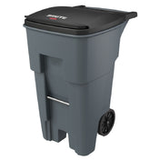 Rubbermaid FG9W2100GRAY BRUTE® Rollout Container 65 Gallon Gray
