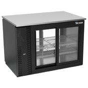 Victory VBB48HC-F-GS-PT-B - Pass-Thru Back Bar Refrigerator, Food Rated, Two-section