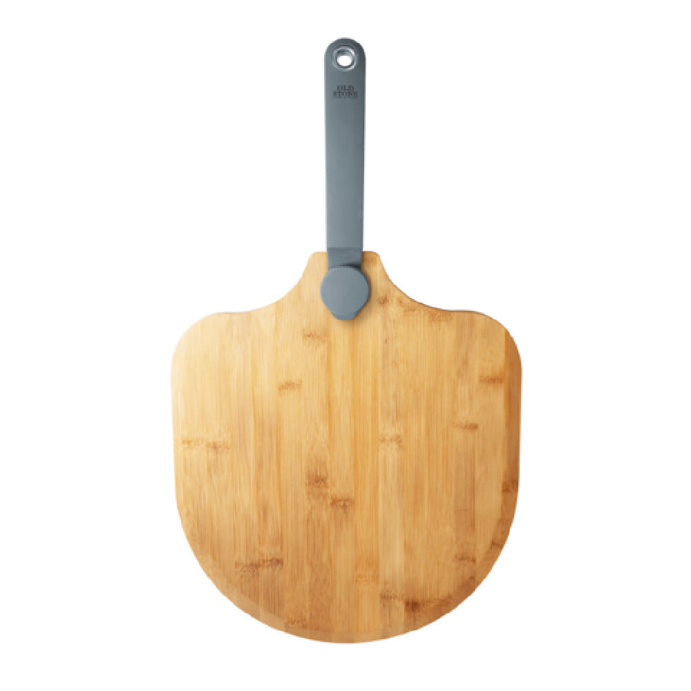 Winco BPP1214 Bamboo Pizza Peel With Folding Handle 12"x14" Old Stone