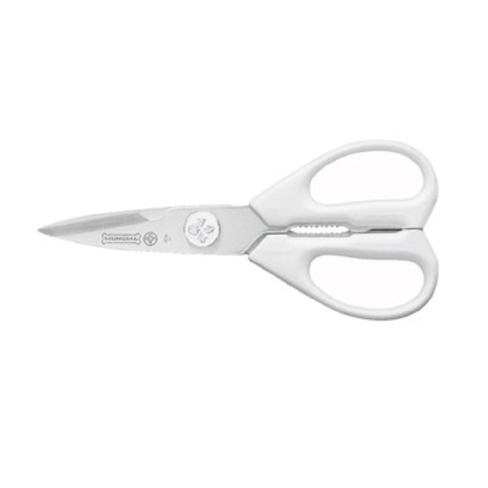 Mundial W656 Take-A-Part Kitchen Shears Molded White Polypropylene Handles