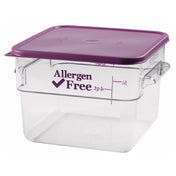 Cambro 12SFSCW441 CamSquare® Food Container 12 Qt. 11-1/4"L X 12-1/4"W X 8-5/16"H