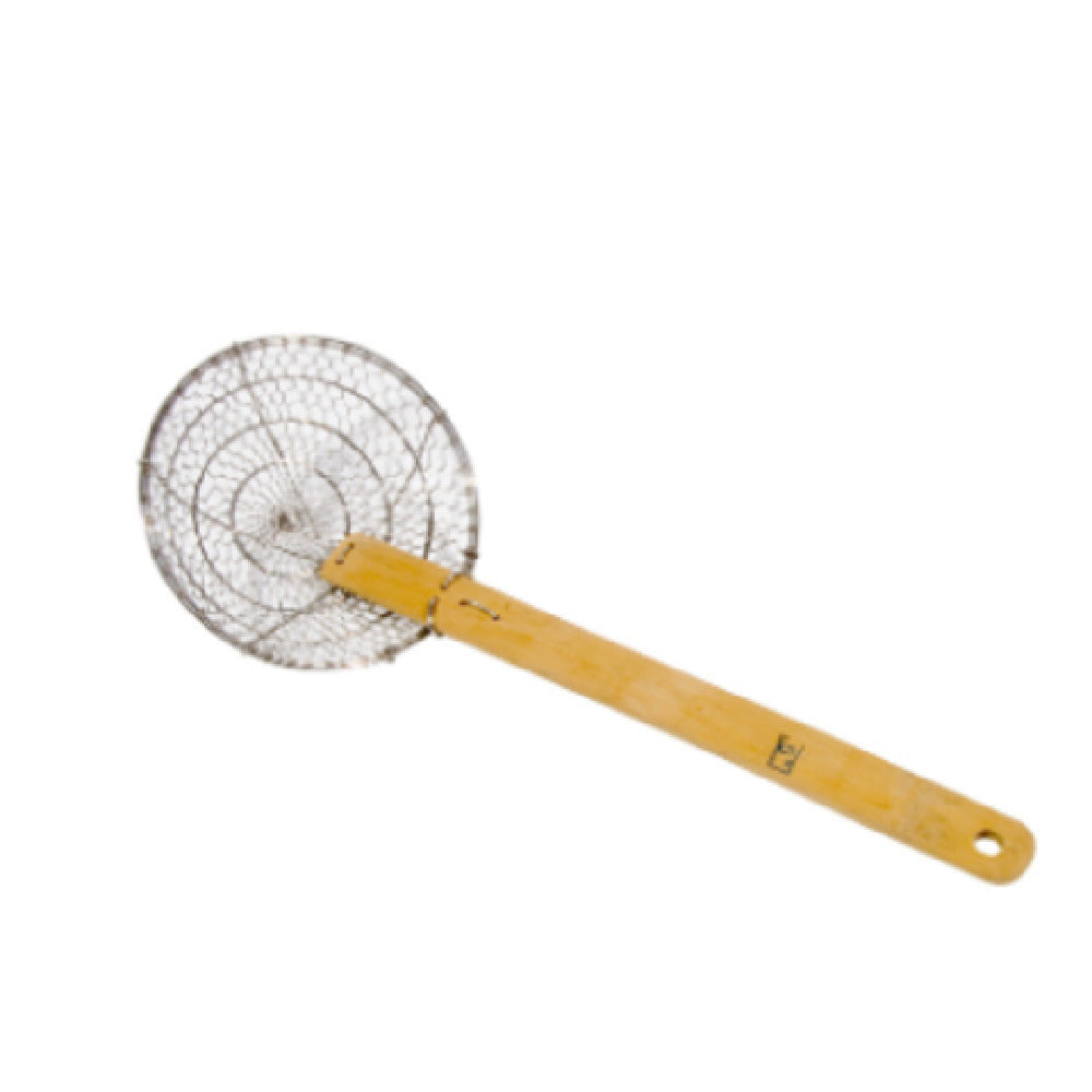 Town 42624SS/DZ Stainless Steel Wire Secured To A Cool Bamboo Handle. Coarse For Blanching. Strong Mesh Resists Denting.