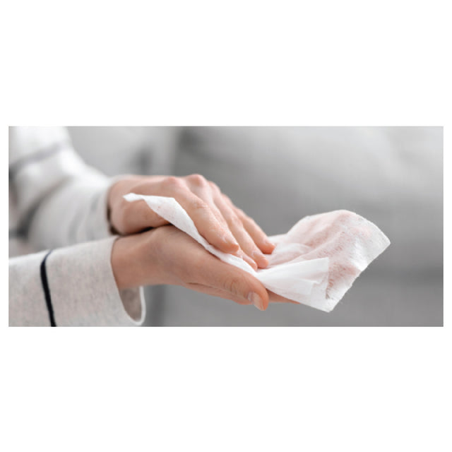 CFS Brands 35022 - WipesPlus® Hand Sanitizing Wipe, Sachets, White (1000 Wipes Per Sachet, 1 Sachet Per Case)