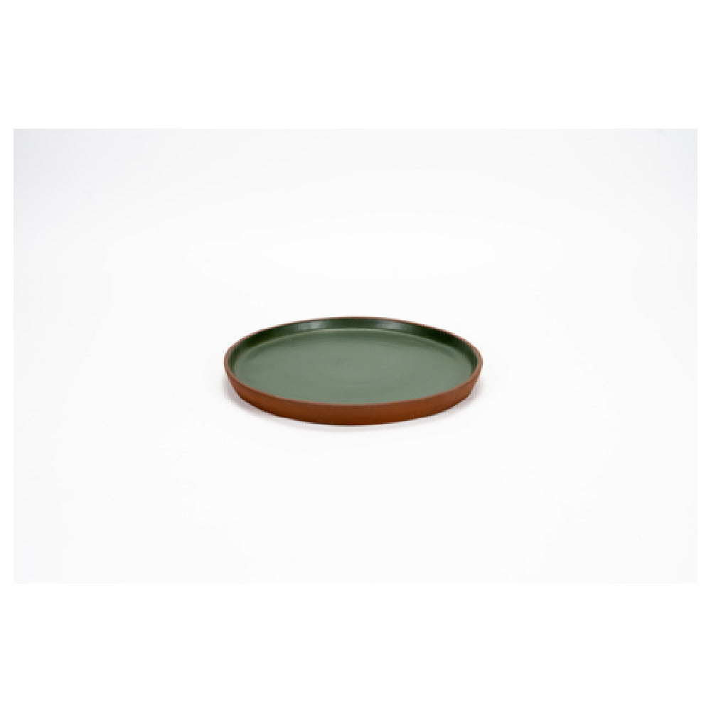 Arc Cardinal FP386 Maria Portugal Terracota Terra Green Plate (D:7.5'') Stoneware