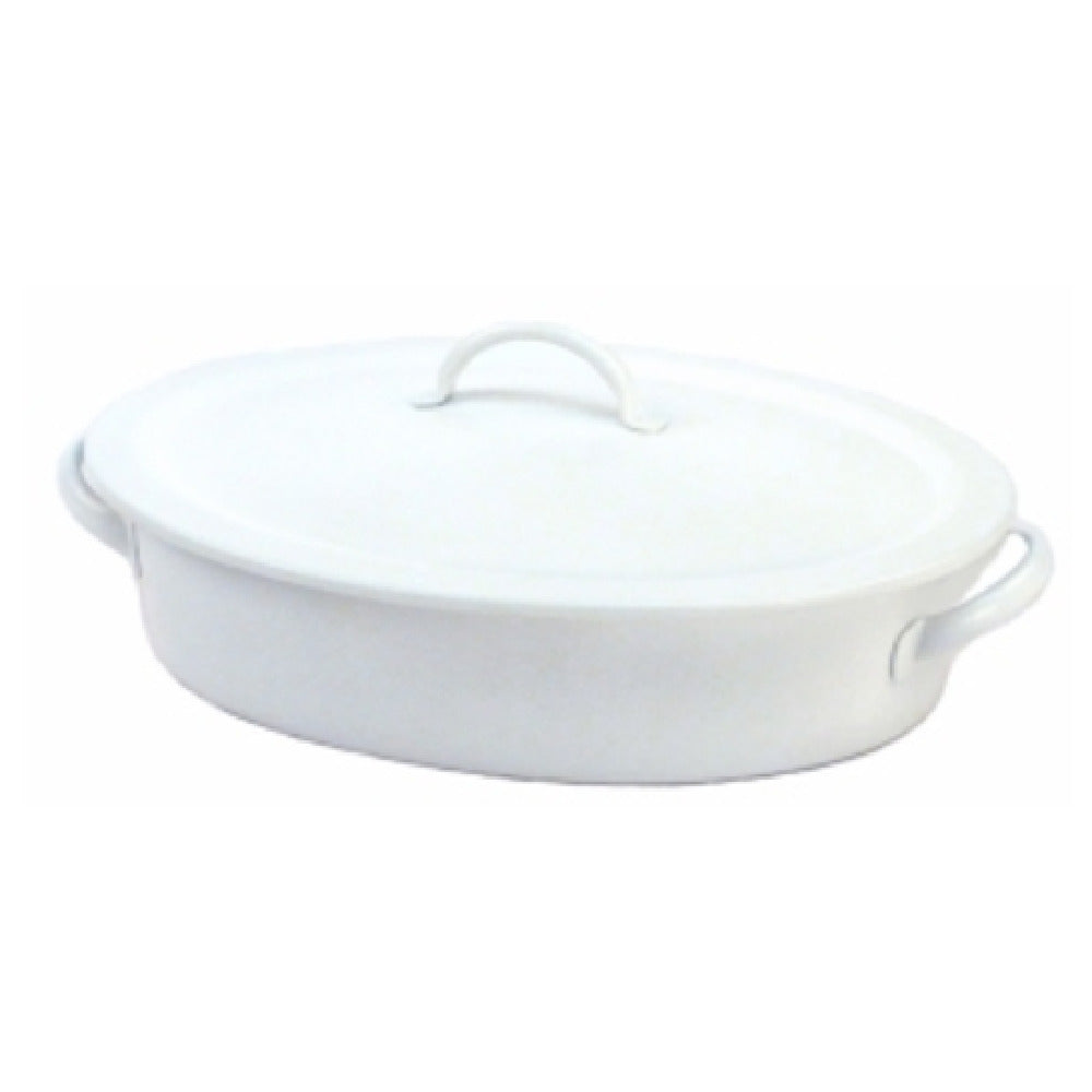 Steelite DW02145CWG8WT Homestyle Chafer For Induction/Grill 1.25 Gal Oval