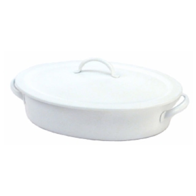 Steelite DW02145CWG8WT Homestyle Chafer For Induction/Grill 1.25 Gal Oval