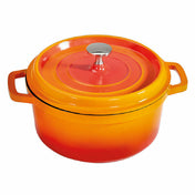 GET Enterprises CA-011-O/BK Heiss™ Induction Dutch Oven 2-1/2 Qt. (2-4/5 Qt. Rim Full) 7-7/8" Dia. X 3-1/2"H