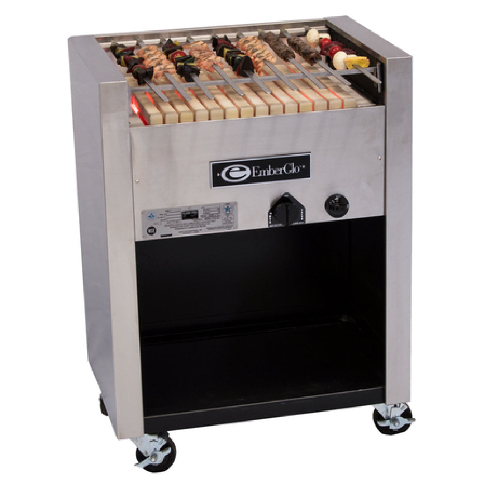 EmberGlo 25F-KABOB-NAT-5010401 - (25F-KABOB-NAT-OPEN FRT) Kabob Charbroiler, Natural Gas