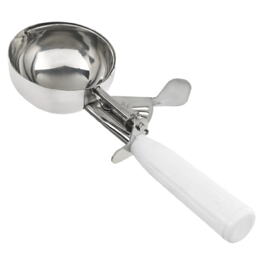 Empura 225318 - Disher, 5.33 Oz / #6 Thumb Press - White Handle, Chef Approved