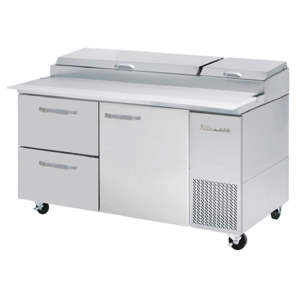 Blue Air BAPP67-D2L-HC - Pizza Prep Table, Two-section, 67"W