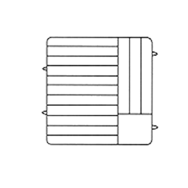 Vollrath PM1412-6-08 Plate Crate® Dishwasher Rack 10-3/4" To 12-5/16" Dia. (6) Extenders With Wire Dividers